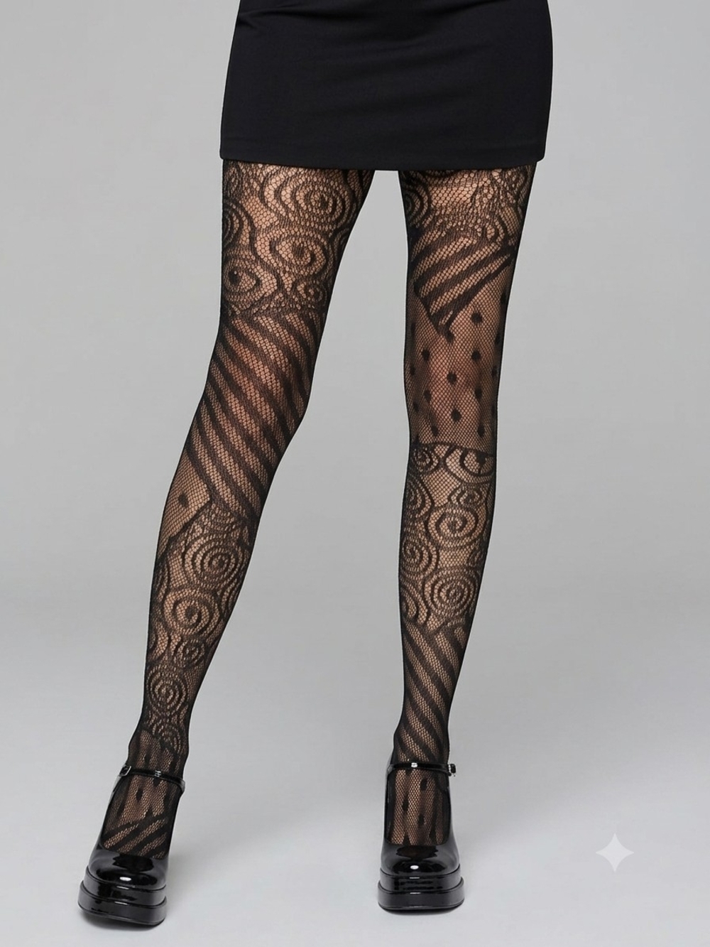 Leg Avenue Black Doll Net Tights Fishnet Stockings OS NWT